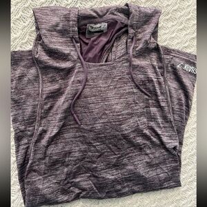 Gymshark Hooded Purple Exercise Tank Top || Women size M